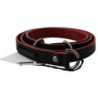 Cintura con logo in pelle skinny rossa nera - 85 CM / 34 INCHES