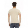 Maglietta in cotone beige - L