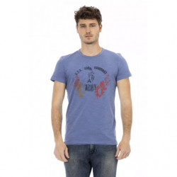 Maglietta in cotone blu - L
