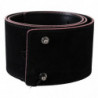 Cintura da donna borchie vita larga pelle nera - 85 CM / 34 INCHES