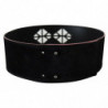 Cintura da donna borchie vita larga pelle nera - 85 CM / 34 INCHES