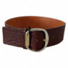 Cintura larga pelle color bordeaux color oro argento - 70 CM / 28 I