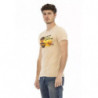 Maglietta in cotone beige - L