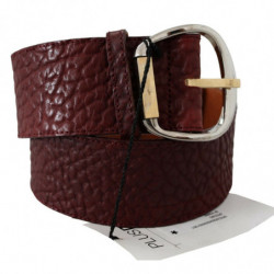 Cintura larga pelle color bordeaux color oro argento - 70 CM / 28 I