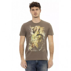 Maglietta in cotone marrone...