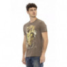 Maglietta in cotone marrone - 3XL