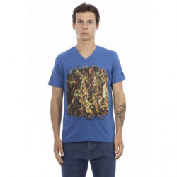 Maglietta in cotone blu - L