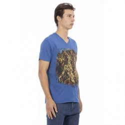 Maglietta in cotone blu - 3XL