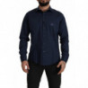 Camicia formale in cotone blu navy - IT43 - XL