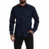 Camicia formale in cotone blu navy - IT43 - XL