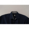 Camicia formale in cotone blu navy - IT43 - XL