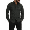 Camicia casual abbottonata da uomo in cotone grigio - IT48 - M