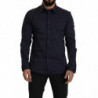 Camicia formale da uomo in cotone blu scuro - IT52 - L