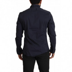 Camicia formale da uomo in cotone blu scuro - IT52 - L
