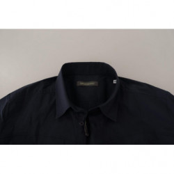 Camicia formale da uomo in cotone blu scuro - IT52 - L