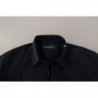 Camicia formale da uomo in cotone blu scuro - IT52 - L