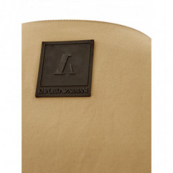 T-shirt beige oversize con chiusura laterale - XL