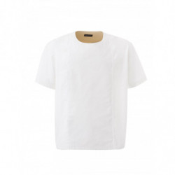 T-shirt bianca oversize con...