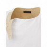 T-shirt bianca oversize con chiusura laterale - L