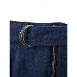 Pantaloni dalla vestibilità comoda in lino effetto denim - IT50 - L