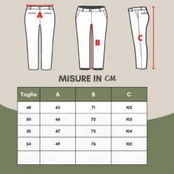 Pantaloni dalla vestibilità comoda in lino effetto denim - IT50 - L