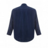 Camicia giacca dalla vestibilità comoda in lino blu - IT48 - L