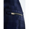 Felpa girocollo in blu con dettaglio zip - IT50 - L