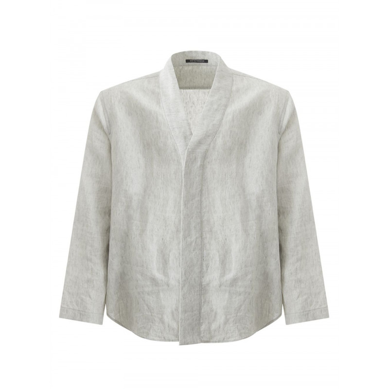 Sovracamicia in lino in grigio - IT52 - XL