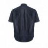 Camicia a maniche corte in denim blu - L