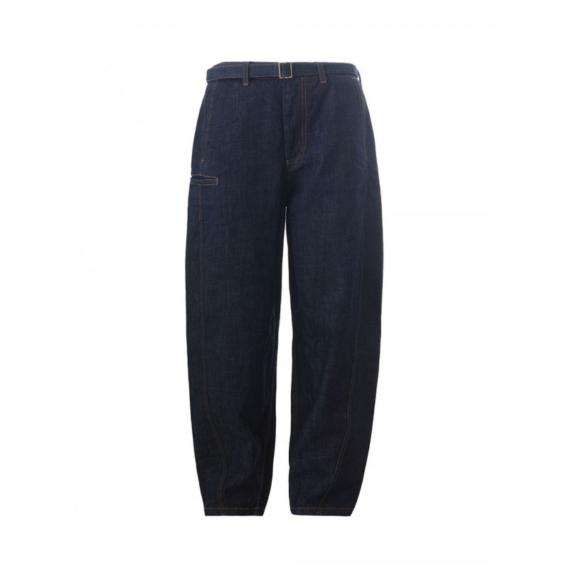 Denim dalla vestibilità ampia con cintura in vita - IT46 - M