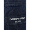 Pantaloni Blu con Fascia Elastica in Vita - 48 - M