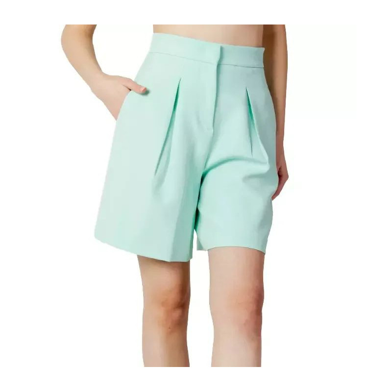 Pantaloncini verdi in poliestere - S