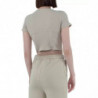 Maglione in cotone beige - XS