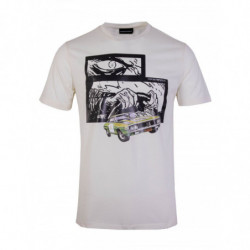 T-shirt bianca con stampa...