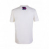 T-shirt bianca con stampa multicolore - L