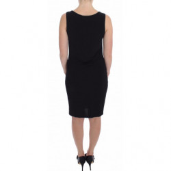 Abito aderente tubino tubino elasticizzato nero elasticizzato - IT4