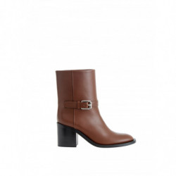 Stivaletti in pelle marrone...