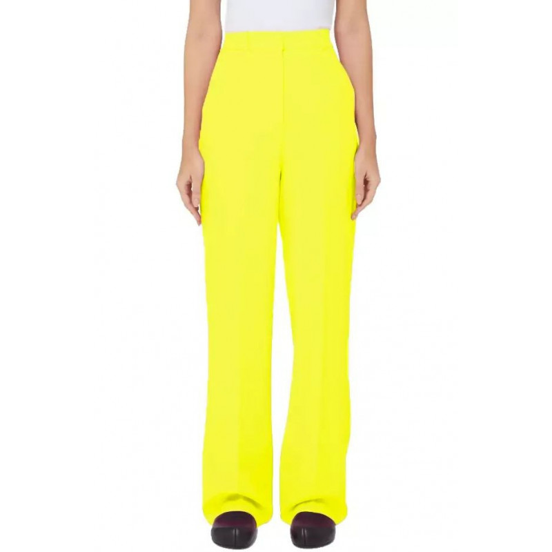 Jeans e pantaloni in poliestere giallo - S
