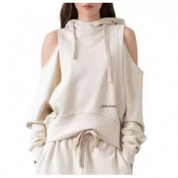 Maglione in cotone beige - L