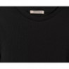 Top e maglietta in cotone nero - L