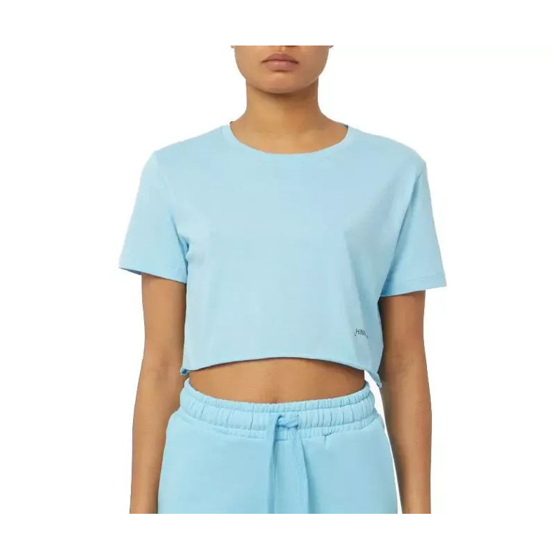 Top e maglietta in cotone azzurro - L
