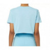Top e maglietta in cotone azzurro - L
