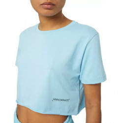 Top e maglietta in cotone azzurro - L