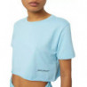 Top e maglietta in cotone azzurro - L