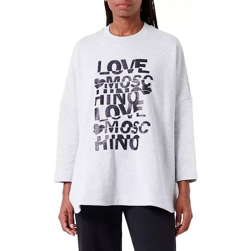 Maglione di cotone grigio - L