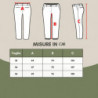 Pantaloni cargo in cotone verde - W34