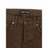 Pantaloni Jeans Cinque Tasche Color Fango - W28