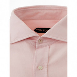 Camicia rosa a maniche lunghe dalla vestibilità regolare - 43