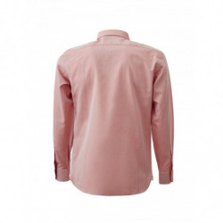 Camicia rosa dalla vestibilità regolare con orlo a contrasto - 39