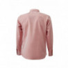Camicia rosa dalla vestibilità regolare con orlo a contrasto - 39